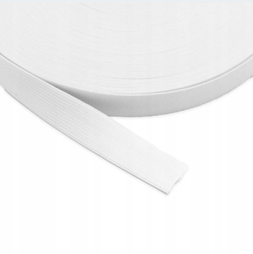 Zdjęcie oferty: 3cm Guma Płaska Odzieżowa 25mb(30mm) biała