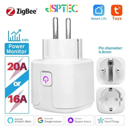 Zdjęcie oferty: Inteligentne gniazdko / ZigBee / Miernik / Wtyczka / Tuya / 20A