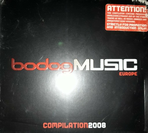 Zdjęcie oferty: Bodog Music Europe Compilation 2008 (2xCD, FOLIA)