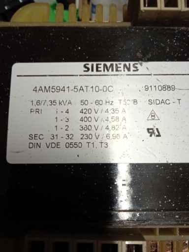 Zdjęcie oferty: Transformator dużej mocy Siemens