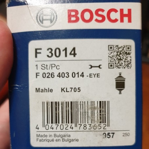 Zdjęcie oferty: Filtr paliwa Bosh - F 3014 / F 026 403 014 - NOWY