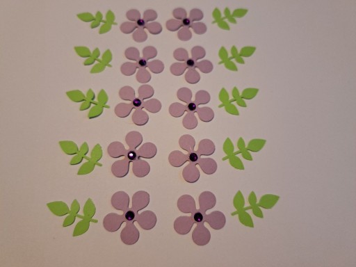 Zdjęcie oferty: Kwiaty liowe z listkami Handmade