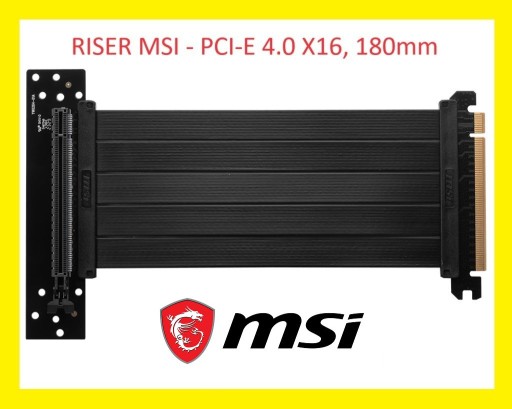 Zdjęcie oferty: Oryginalny RISER MSI - PCI-E 4.0 X16 180mm - NOWY