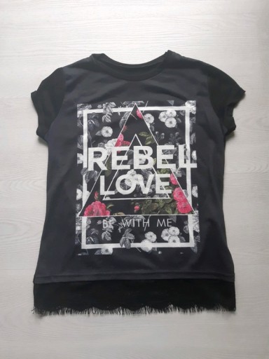 Zdjęcie oferty: T-shirt bluzka Rebel Love Atmosphere 34,XS