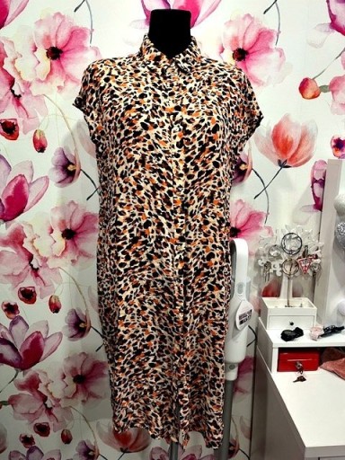 Zdjęcie oferty: pieces sukienka koszulowa panterka cętki  roz.38