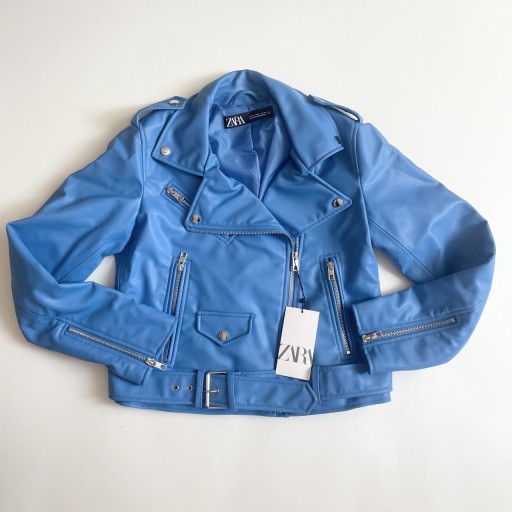 Zdjęcie oferty: Nowa kurtka ramoneska Zara niebieska M