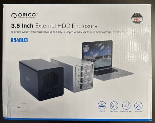 Zdjęcie oferty: Kieszeń 4 dyski 3,5" Orico External HDD