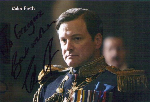 Zdjęcie oferty: Colin Firth - laureat Oscara - autograf