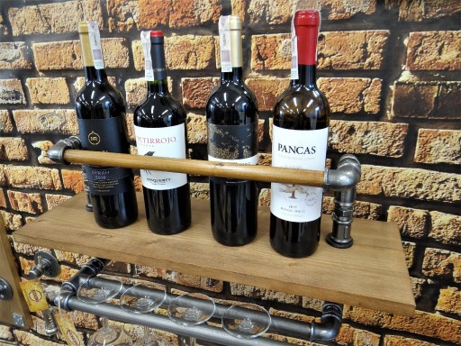 Zdjęcie oferty: Półka na wino i kieliszki, półka loft