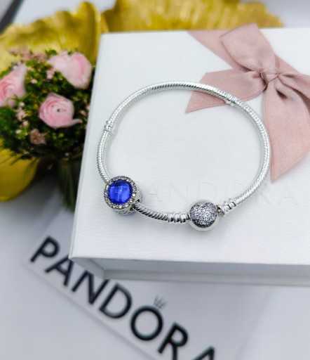 Zdjęcie oferty: Bransoletka do charms Pandora cyrkonie serce s925