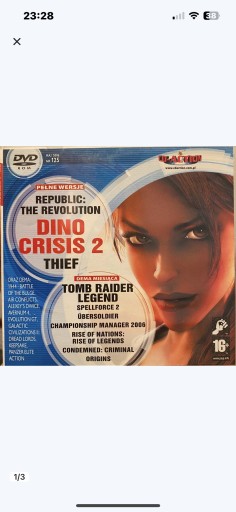 Zdjęcie oferty: Gry PC CD-Action DVD nr 125: Dino Crisis 2, Thief