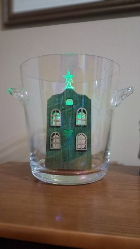 Zdjęcie oferty: Pojemnik szklany na dekorację świąteczna z choinką 