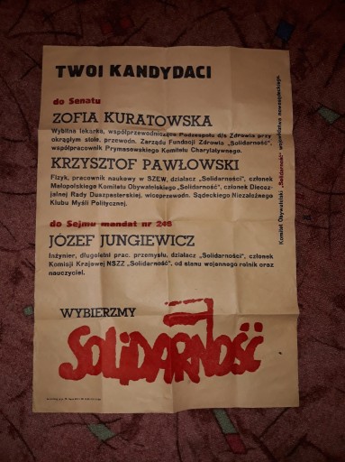 Zdjęcie oferty: Solidarność Nowy Sącz plakat 42x59