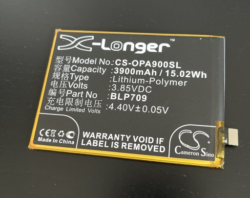 Zdjęcie oferty: Nowa bateria Oppo A9 BLP709