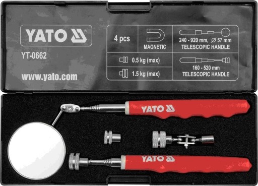 Zdjęcie oferty: YATO Zestaw inspekcyjny lusterko + chwytak YT-0662