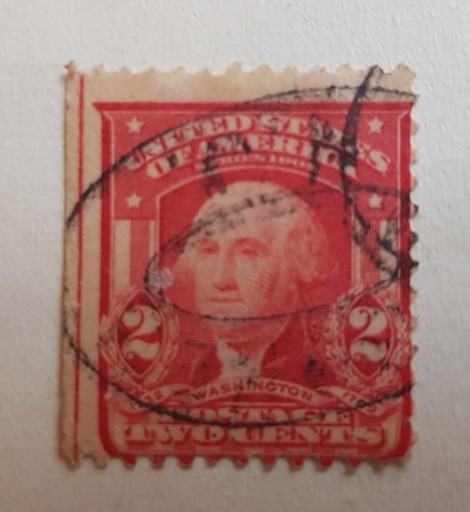 Zdjęcie oferty: Znaczek(Unikat) 2 Centy Two Cents 1903 Washington 