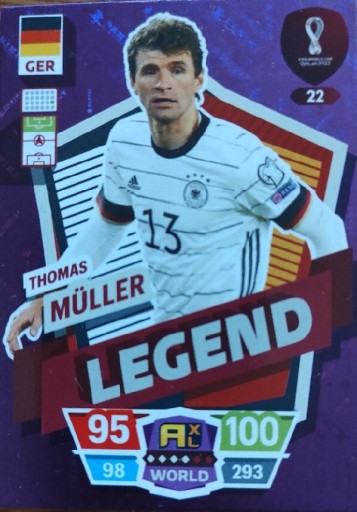 Zdjęcie oferty: Karta FIFA 2022 Muller Legend nr 22