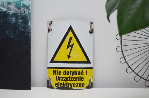 Zdjęcie oferty: Tabliczka metalowa tablica Nie dotykać! loft prl