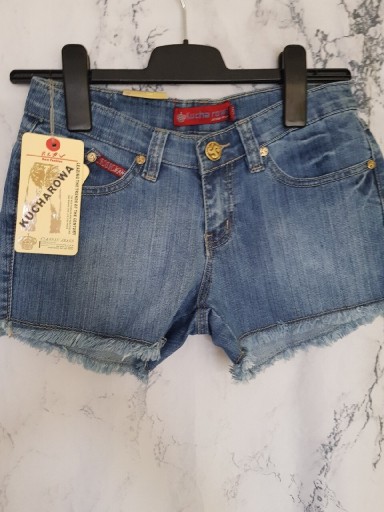 Zdjęcie oferty: Krótkie spodenki jeansowe damskie 