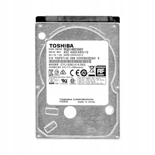 Zdjęcie oferty: Dysk twardy Toshiba MQ01ABD050 500GB SATA II 2,5"