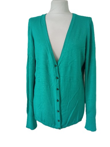 Zdjęcie oferty: Espritt damski sweterek rozpinany zielony wiskoza r 44/XXL