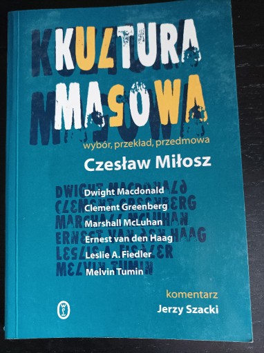 Zdjęcie oferty: Kultura Masowa Czesław Miłosz