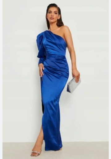 Zdjęcie oferty: Piękna długa sukienka w kolorze chabrowym Nowa z metką M/L 
