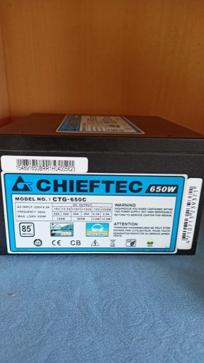 Zdjęcie oferty: Zasilacz Chieftec A80 650W (CTG-650C)