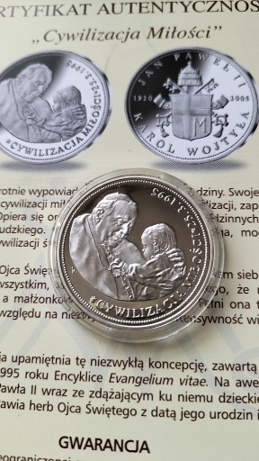 Zdjęcie oferty: Polska, medal Jan Paweł II, Cywilizacja miłości