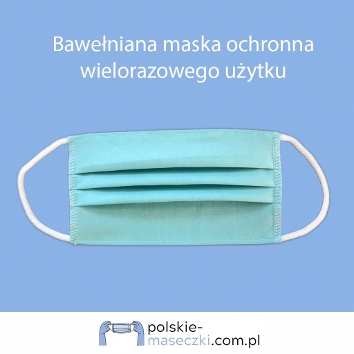 Zdjęcie oferty: Bawełniana maska ochronna wielokrotnego użytku