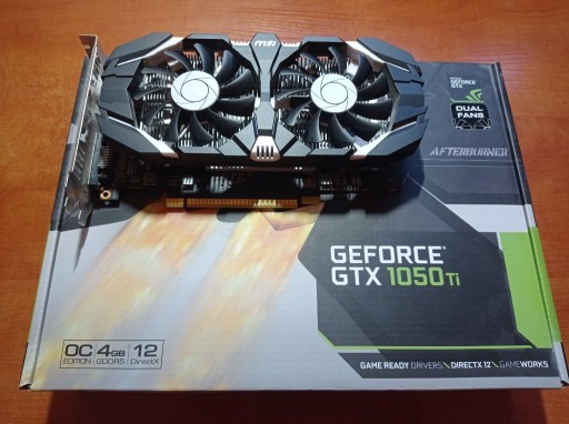 Zdjęcie oferty: MSI GeForce GTX 1050 TI 4GT OC 4GB GDDR5