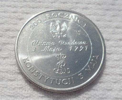 Zdjęcie oferty: zł 10000 10,000 złotych 1991 Konstytucja 3 maja