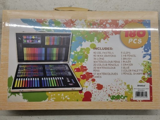 Zdjęcie oferty: Zestaw artystyczny dla dzieci 180 elementów w walizce