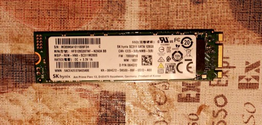 Zdjęcie oferty: Sprzedam Dysk SSD SK Hynix M.2 128GB 