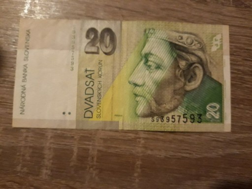 Zdjęcie oferty: Banknot 20 koron słowackich 