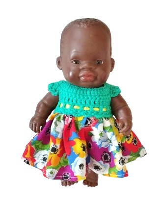 Zdjęcie oferty: Ubranko dla lalki Bobas 21 cm Miniland - sukienka