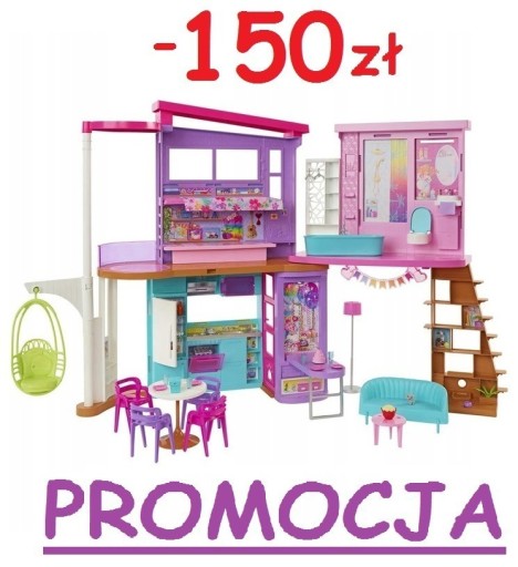 Zdjęcie oferty: Domek dla lalek Barbie Wakacyjny Domek 32,8 cm
