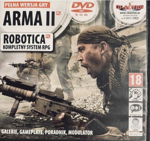 Zdjęcie oferty: Gry PC CD-Action DVD nr 192: Arma II, Robotica