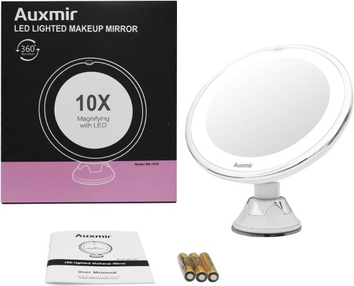 Zdjęcie oferty: Lusterko lustro kosmetyczne stojace LED AUXMIR 10x
