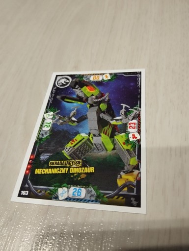 Zdjęcie oferty: Karta LEGO Jurassic World seria 3 - nr 103