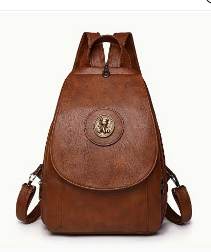 Zdjęcie oferty: Plecak Damski brązowy, z miękkiej ekoskóry - noś jak lubisz 