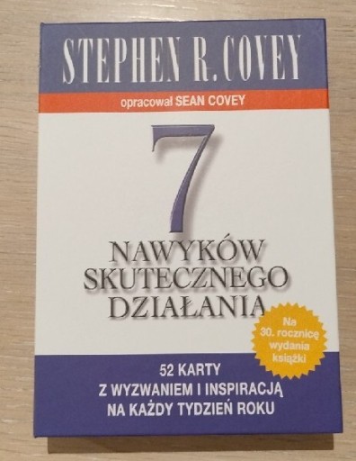 Zdjęcie oferty: 7 NAWYKÓW SKUTECZNEGO DZIAŁANIA. 52 karty. S. R. COVEY