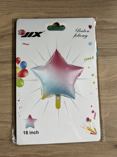 Zdjęcie oferty: Balon foliowy gwiazdka tęczowy 45cm