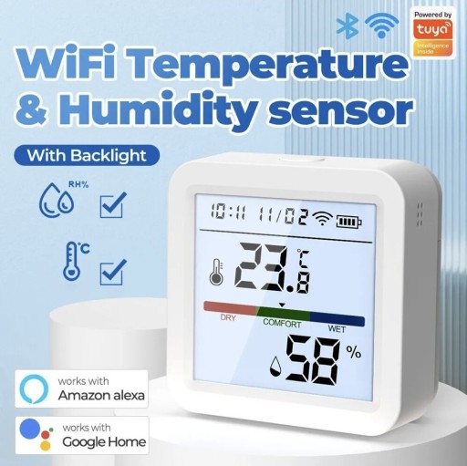 Zdjęcie oferty: Czujnik temperatury i wilgotności WIFI TUYA LCD