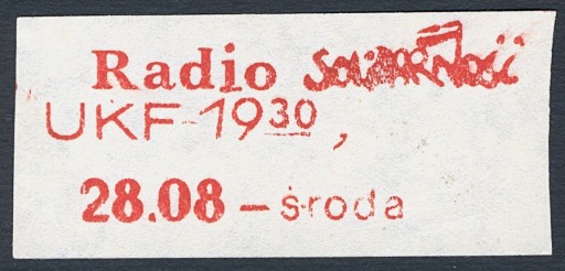 Zdjęcie oferty: Solidarność ulotka radiowa 