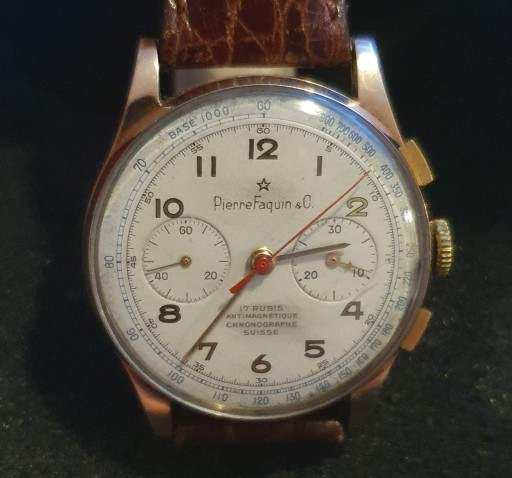 Zdjęcie oferty: Zegarek PierreFaquin&C chronograf ZŁOTO 18k 0,750