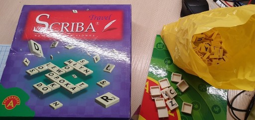 Zdjęcie oferty: Gra słowna Scriba Travel - kompletna, używana Aleksander