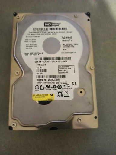 Zdjęcie oferty: DYSK TWARDY WD CAVIAR SE 250 GB SATA 3,5