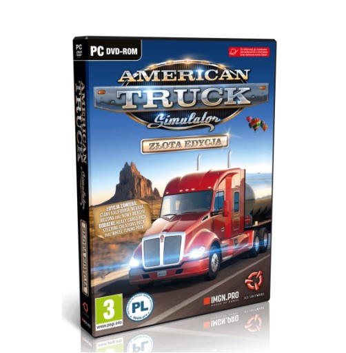Zdjęcie oferty: GRA American Truck simulator GOLD PC Pegi 3