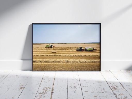 Zdjęcie oferty: Plakat z Traktorami - Żniwa - A1 - 84x59cm